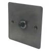 1 Gang 2 Way 20 Amp Toggle Light Switch - Black Toggle