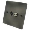 TV | Satellite Socket - Black Trim