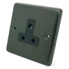 3 Round Pin 5 Amp Socket - Black Trim