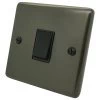 1 Gang 2 Way 10 Amp Switch - Black Trim