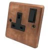 Single 13 Amp Socket - Black