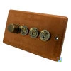 4 Gang Blank Switch Plate (No Switches or Dimmers) - Please select your combination of 4 switches or dimmers from the items below.