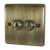 2 Gang Blank Switch Plate (No Switches or Dimmers) - Please select your combination of 2 switches or dimmers from the items below.