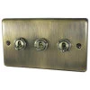 3 Gang Blank Switch Plate (No Switches or Dimmers) - Please select your combination of 3 switches or dimmers from the items below.