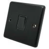 1 Gang 2 Way 10 Amp Switch - Black Trim