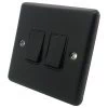 2 Gang 2 Way 10 Amp Switches - Black Trim