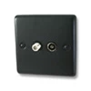 TV | Satellite Socket - Black Trim