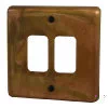 2 Gang Grid Plate