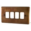 4 Gang Grid Plate