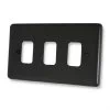 3 Gang Grid Plate