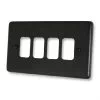 4 Gang Grid Plate