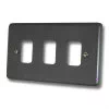 3 Gang Grid Plate