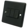 3 Gang 2 Way 10 Amp Switches - Black Trim