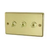 3 Gang Blank Switch Plate (No Switches or Dimmers) - Please select your combination of 3 switches or dimmers from the items below.