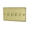 4 Gang Blank Switch Plate (No Switches or Dimmers) - Please select your combination of 4 switches or dimmers from the items below.