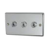 3 Gang Blank Switch Plate (No Switches or Dimmers) - Please select your combination of 3 switches or dimmers from the items below.