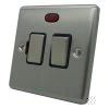 With Flex Outlet - Fused outlet with on | off switch and indicator light : Black Trim