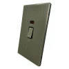 45 Amp Double Pole Switch - Double Plate - Black Trim