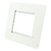 Single Modular Plate for 2 Modules - White Trim