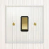 1 Gang 20 Amp 2 Way Light Switch : Black Insert