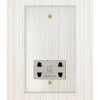 Shaver Socket Outlet 110|240 Volts : White Insert