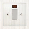 45 Amp Cooker Switch with Neon : White Trim