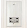 Shaver Socket Outlet 110|240 Volts : White Insert