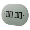 4 Gang 2 Way Light Switch - Quadruple light switch will work on one way or two way circuits : Black Trim