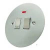 With Neon - Fused outlet with on | off switch and indicator light : White Trim