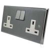 Double 13 Amp Socket - White Trim