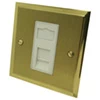 1 Gang RJ45 Cat5e Socket - Cat5 and Cat6 available on request - White Trim