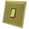 1 Gang 2 Way 10 Amp Switch - Black Trim