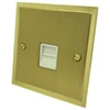 1 Gang Telephone Master Socket - White Trim