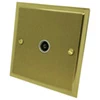 Single Isolated TV | Coaxial Socket - White Trim