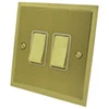 2 Gang 2 Way 10 Amp Switches - White Trim