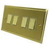 4 Gang 2 Way 10 Amp Switches - White Trim