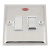 With Neon - Fused outlet with on | off switch and indicator light : White Trim