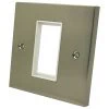 Single Modular Plate for 1 Module - White Trim
