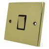 1 Gang 2 Way 10 Amp Switch - Black Trim