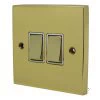 2 Gang 2 Way 10 Amp Switches - White Trim