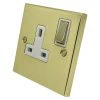 Single 13 Amp Socket - White Trim