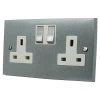 Double 13 Amp Socket - White Trim