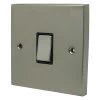 1 Gang 2 Way 10 Amp Switch - Black Trim