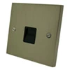 1 Gang Telephone Master Socket - Black Trim