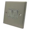 2 Gang 2 Way 10 Amp Switches - White Trim