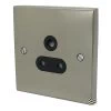3 Round Pin 5 Amp Socket - Black Trim