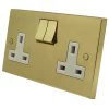 Double 13 Amp Socket - White Trim