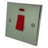 45 Amp Double Pole Switch - Single Plate - White Trim