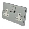 Double 13 Amp Socket - White Trim