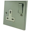 Single 13 Amp Socket - White Trim